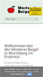 Mobile Screenshot of mosterei-beigel.de